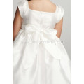 Ball Gown Square Neck Knee-length Taffeta Bowknot Flower Girl Dress